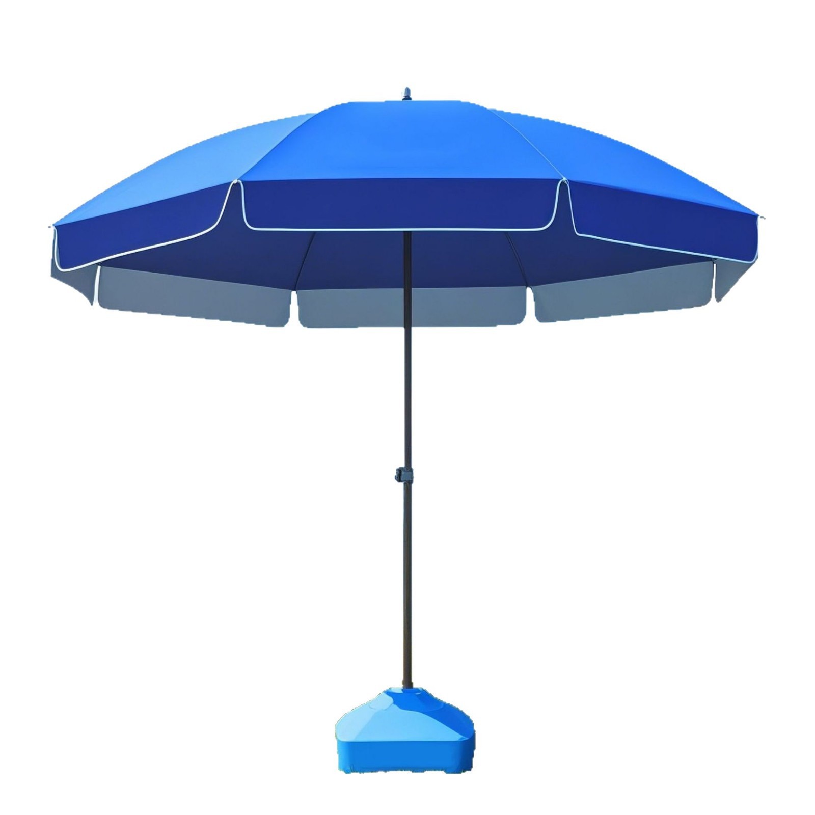 Double-layer Outdoor Sunshade Large Umbrella Stall Booth Commercial Umbrella Market UV-proof Sunscreen Silver Glue Waterproof Umbrella Stall