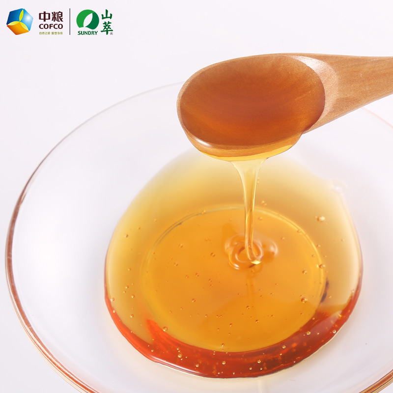 Cofco Mountain Honey 250g Multi-Flower Honey Hundred Flower Honey Squeeze Bottled Small Bottle Portable Half a Pound Peak Honey
