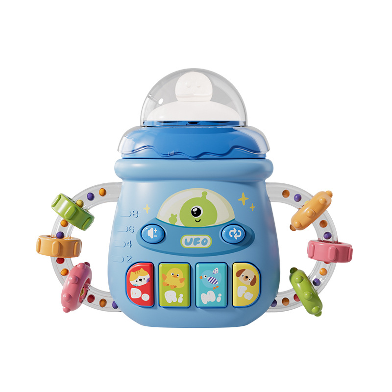 Baby Music Light Baby Bottle Rattle Toy Can Bite Hand Grab Training Baby Early Education Educational Toy Story
