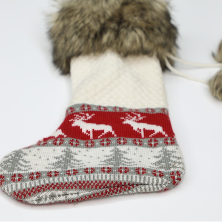 Christmas Style Sock Cover Plush Thermal Sock Cover