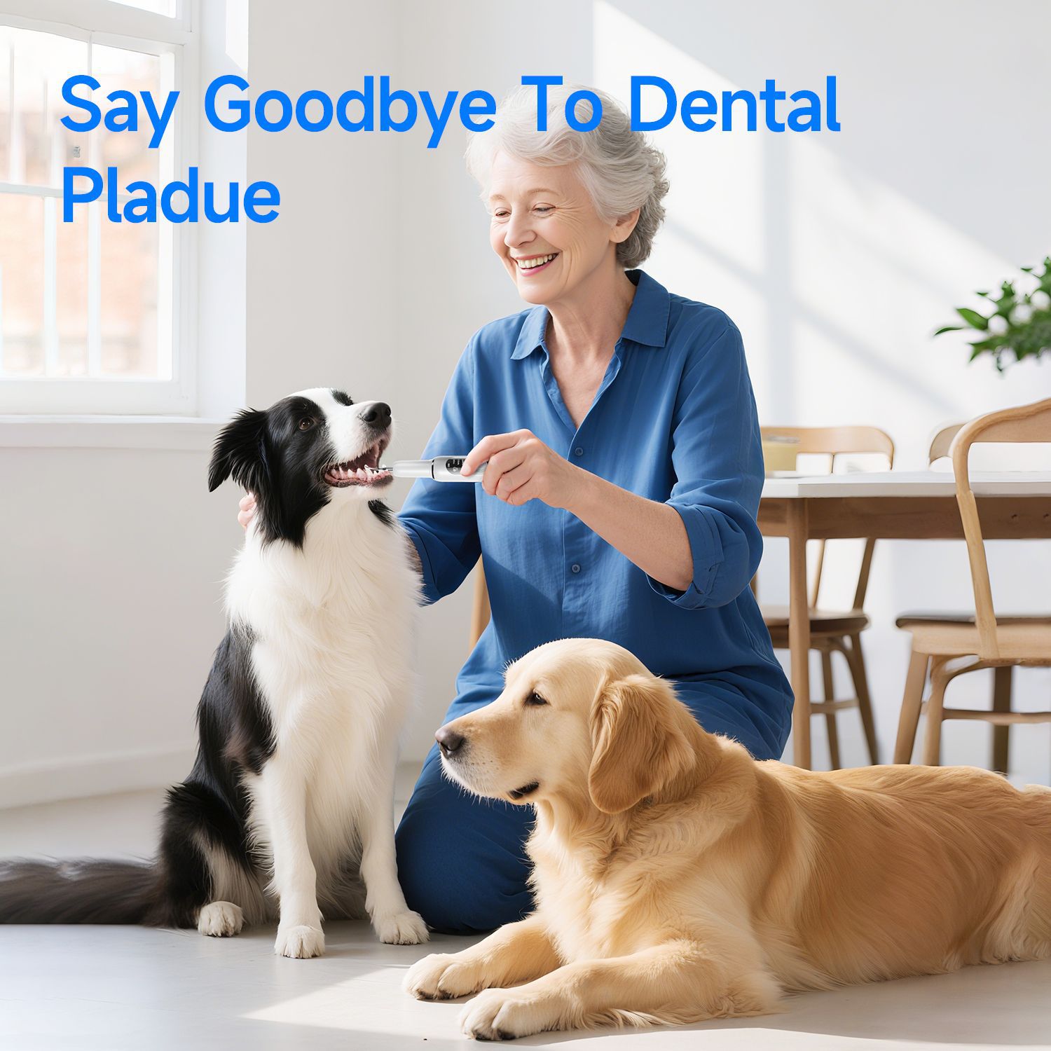 Factory Cross-Border New Pet Ultrasonic Tooth Cleaner to Remove Tartar Dog Tooth Rinser to Remove Calculus Yueer Bend