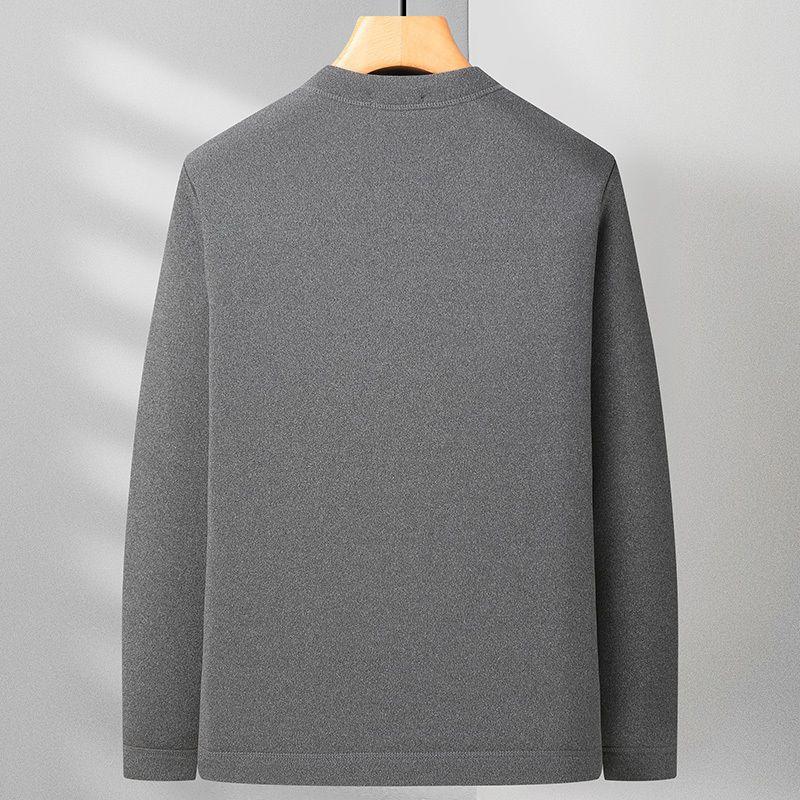 Dad's Cotton-Padded Jacket for Men in Winter, Middle-Aged and Elderly, Fleece-Lined, Thickened, Warm, Small Cotton-Padded Jacket for Inner Wear, Elderly Coat, Grandpa's Winter Outfit