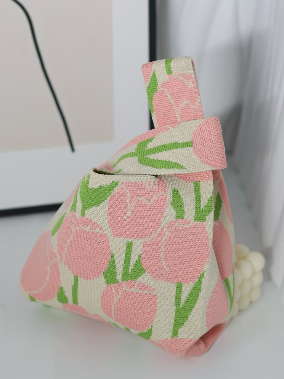 Birthday Party Lightweight Practical Needlework Snack Bag Mini Knitted Bag Wedding Candy Bag Baby's 100-Day Celebration Full Moon Banquet Handbag