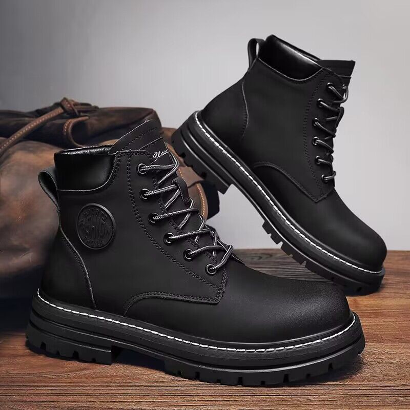 Martin boots men's shoes autumn new high-top workwear boots British style short boots Korean style versatile platform boots fashion shoes