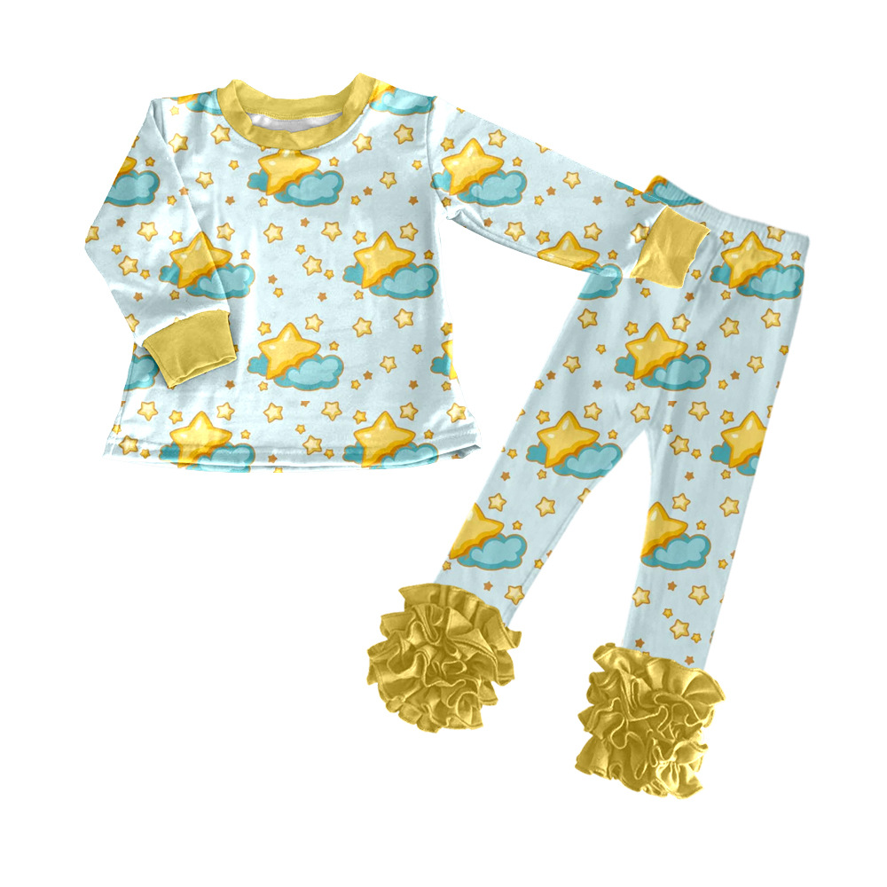 Одежда для детей высокого качества, печатная, милая, креативная, индивидуальный осенний комплект