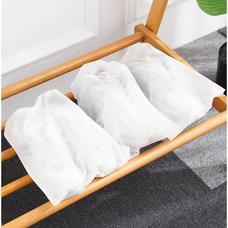 Non-woven white shoes sun protection yellow shoe bag storage bag organizing bag white shoes cool sun moisture proof anti-yellow bag storage shoe cover