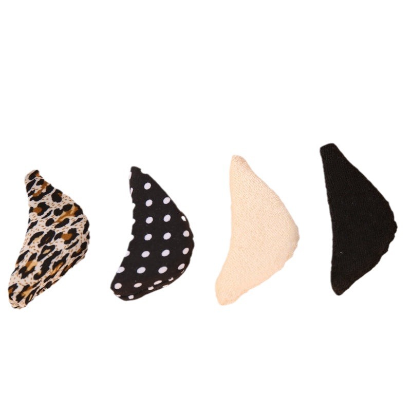 High-Heeled Shoes Sponge Shrinking Toe Plug Black Skin Color Dot Leopard Print Forefoot Pad High-Heeled Shoe Plug Adjustment Size Big Change