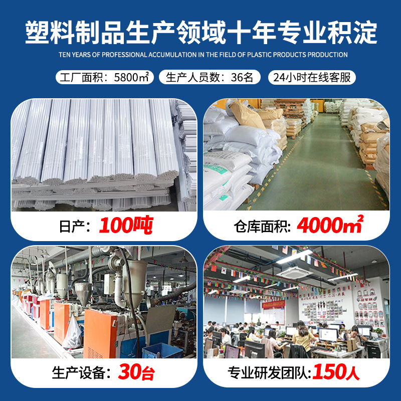 Customized Plastic Rod Pvc Rod Round Plastic Strip Box Support Rod Takeaway Box Bracket Black Solid Pvc Rod