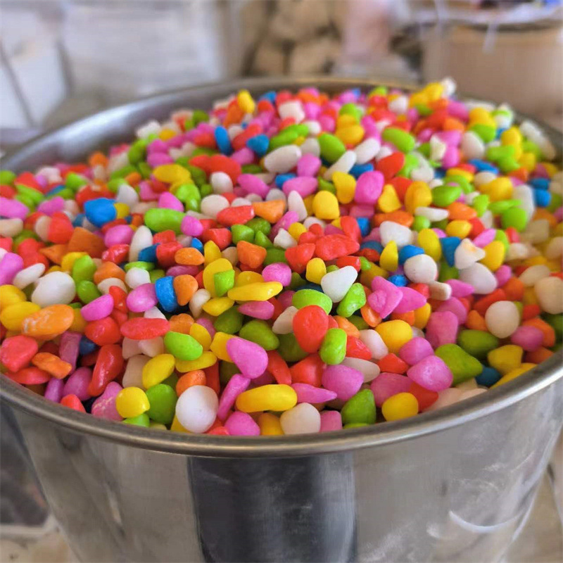 Small Package of Colorful Stones, Dyed Colorful Stones, Micro-Landscape Landscaping, Kidsren's Entertainment Colorful Stones, Colorful Stones 100 Grams