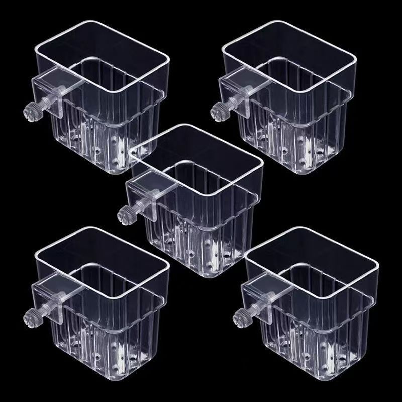 New Hollow Wall-mounted Translucent Hydroponic Basket Thickened Green Plant Fish Tank Household Planting Basket Maintenance Optimization recommend