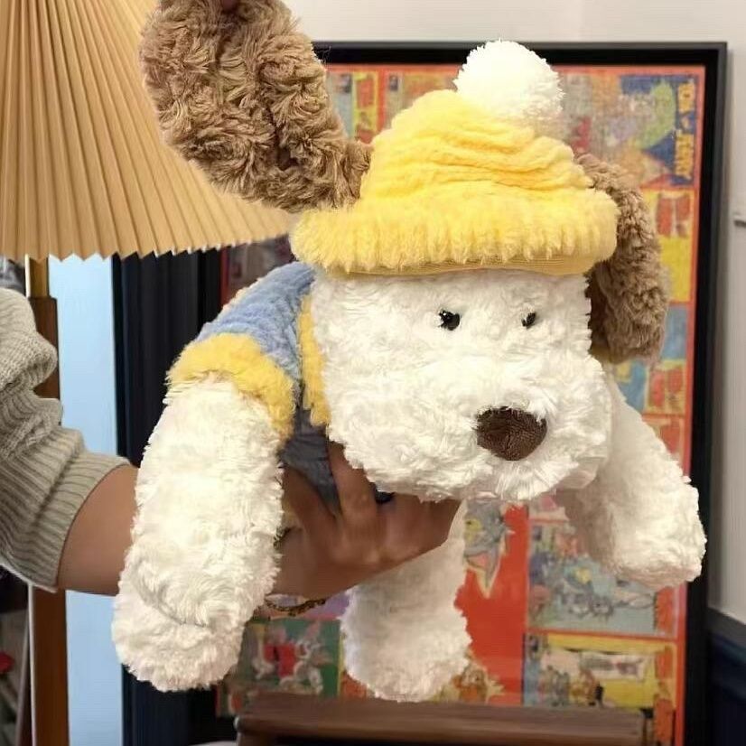 Cute Lying down Dog Plush Toy Genuine Super Soft Cute Doll Comfort Doll Girl Birthday Gift