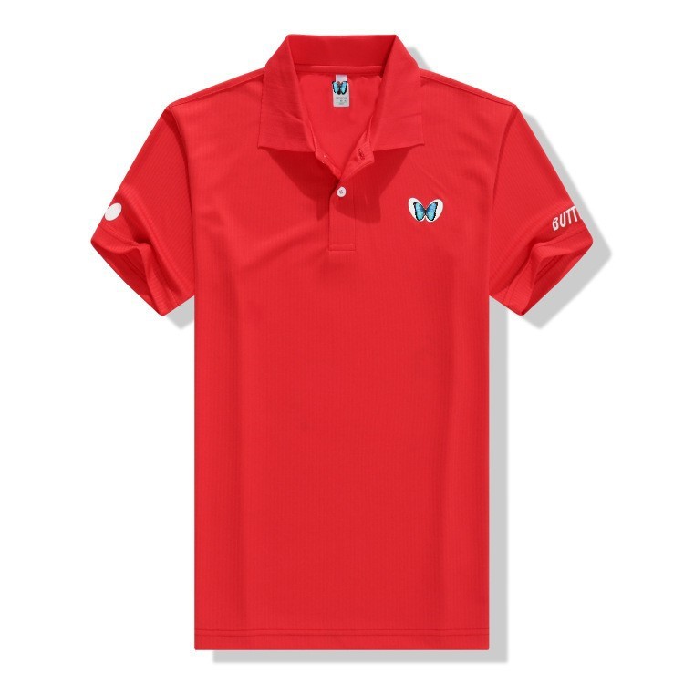 New Table Tennis Suit Men's Summer Short-Sleeved Table Tennis Clothes Competition Sportswear High-End Fabric Printing Batch