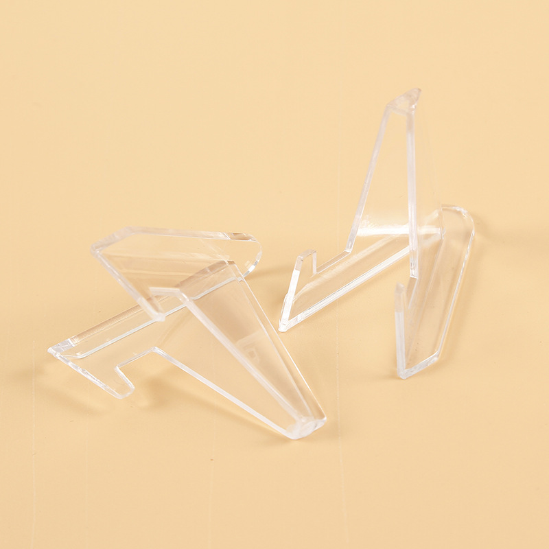 Coin small size Display Stand Ancient Coin Display Decorative Stand Transparent Plastic Triangle Display Stand Coin Collection Stand