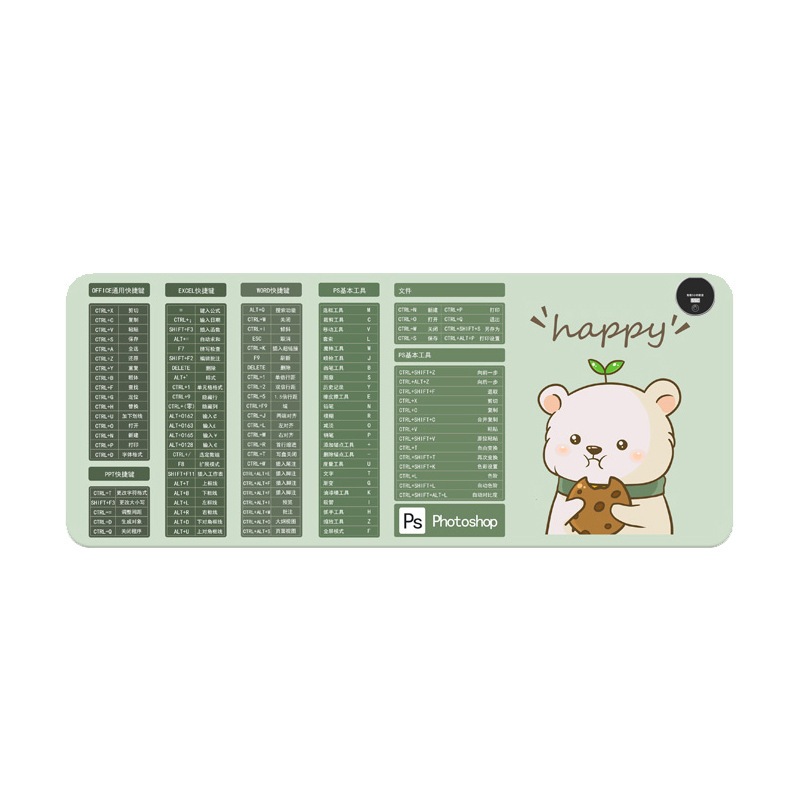 Heated Mouse Pad Cartoon Computer Desk Warmer Thick Office Desktop Quick Heating Pad Large Heating Pad