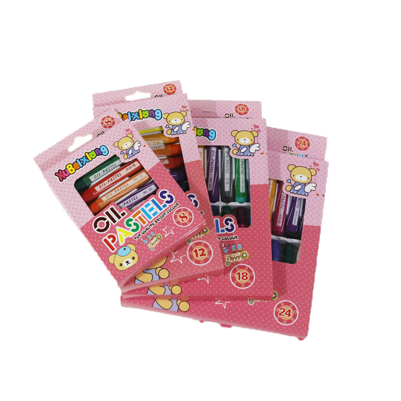 Hexagonal Oil Pastels 8 Colors 24 Colors Children's Painting Crayons Kindergarten Art Institution Graffiti Coloring Creative