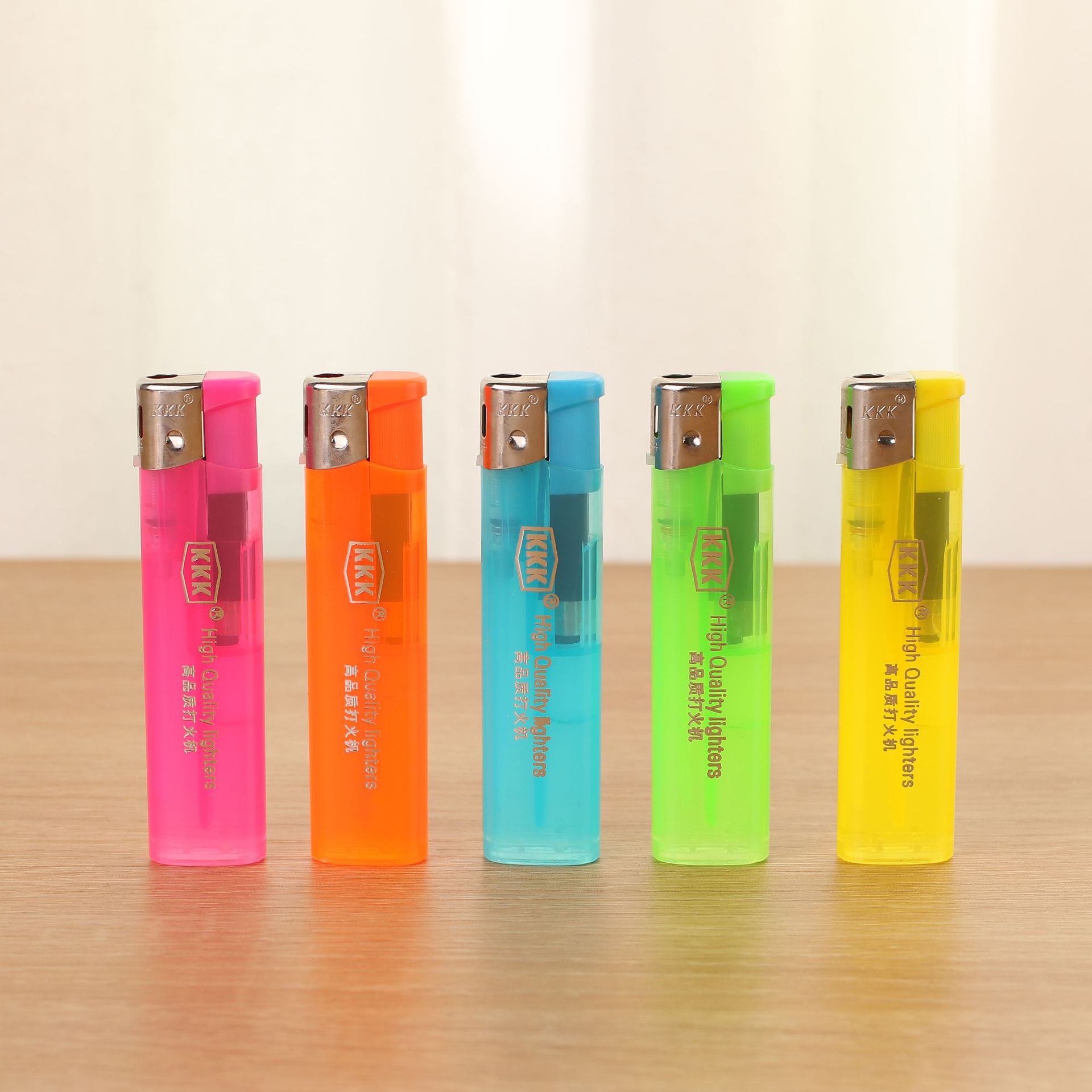 Прямая продажа KKK177 одноразовая пластиковая зажигалка с открытым пламенем, высококачественная, оптовая продажа малой круглой машины