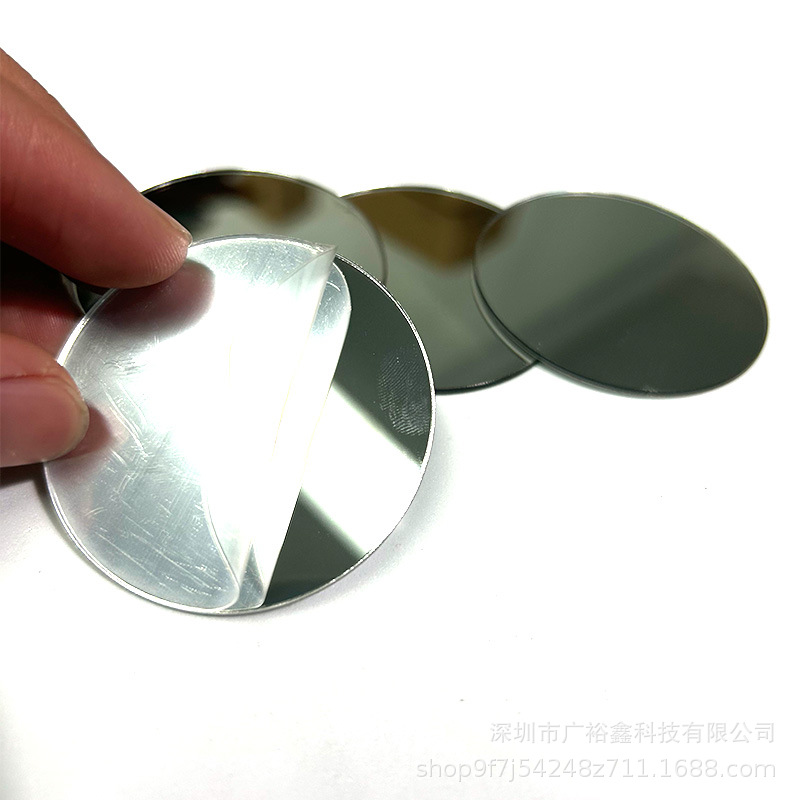 Pc Round Lens Pvc Electroplated Silver Soft Mirror Toy Anti-Fog Acrylic Free Sample Custom Lens