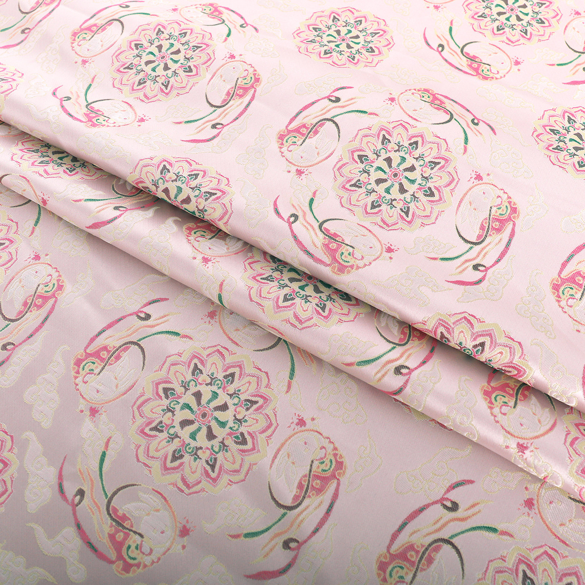 """"Fs056 Dunhuang Flying Rabbit》 Chinoiserie New Song Brocade Han Dynasty Vest Fabric Jacquard Brocade National Style Clothing Fabric