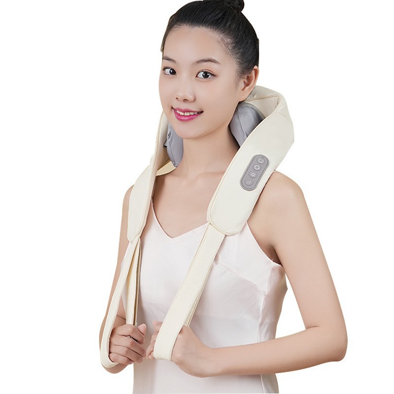 Cross-border cervical vertebra massage instrument Shoulder neck protection instrument Waist and neck dual-purpose trapezius muscle Electric heating imitation hand kneading shawl