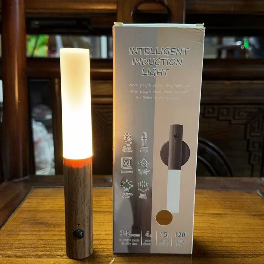 Creative modern intelligent human body induction light led charging night light automatically lights wardrobe aisle light at night