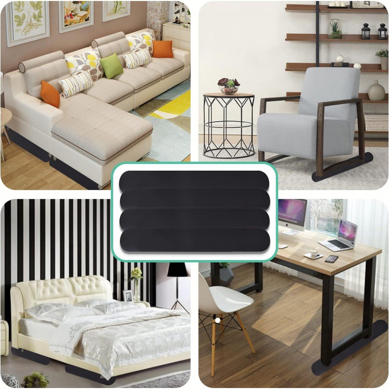 4 pieces of non-slip furniture pads are suitable for recliners, recliner non-slip grippers, recliner floor protectors, hard
