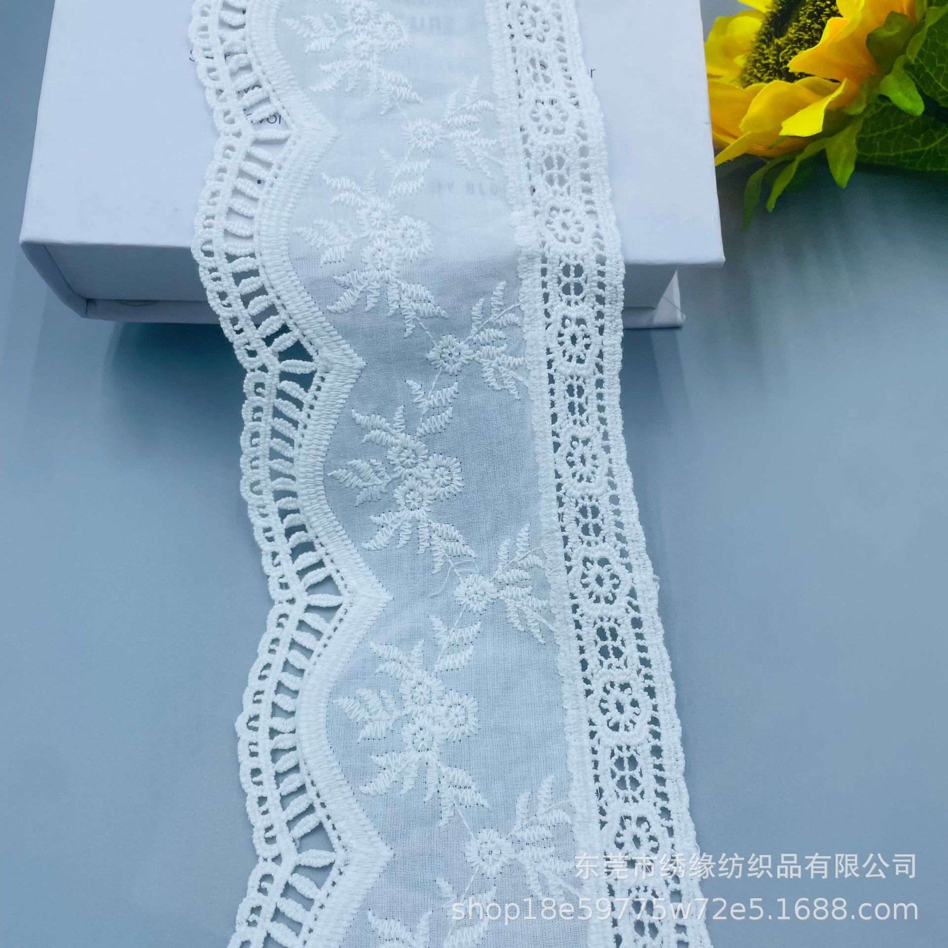 Lift Cloth Clothing Cut Out Embroider Lace Accessories Clothing Hem DIY Material Lace Lace Bilateral Water-Soluble Flowers