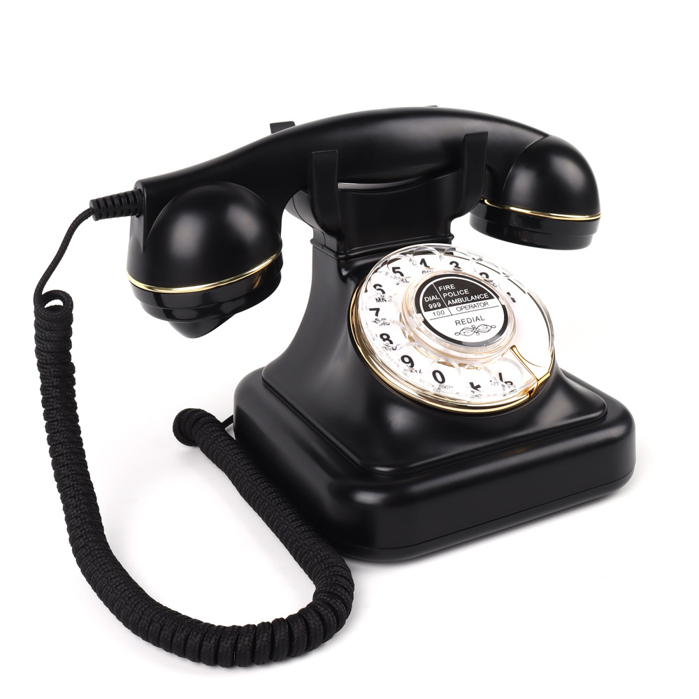 Cross-Border New Antique Old-Fashioned Telephone Hotel Home Retro Telephone Big Ringtone Classic Telephone Wholesale Manufacturer