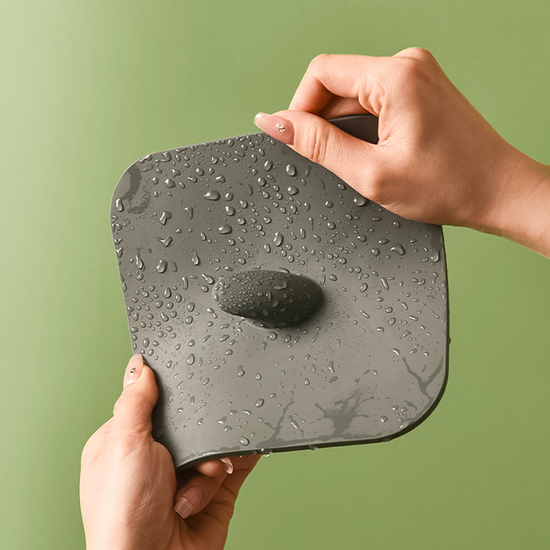 Sealing Cover for Drain Pipe, Anti-Odor Silicone Mat, Insect-Proof, Anti-Backflow Drain Outlet, Kitchen, Bathroom, Shower Drain Cover