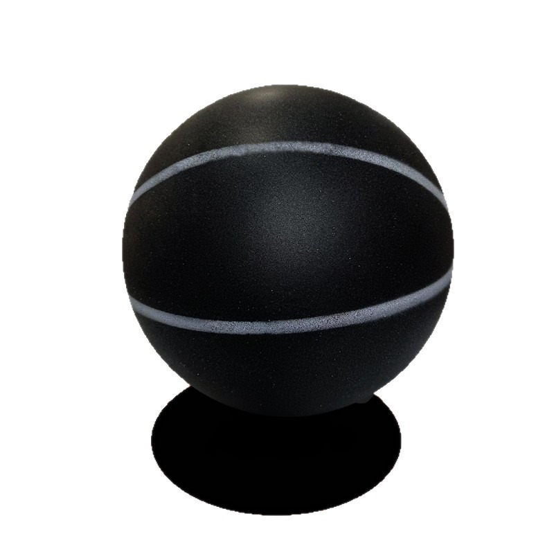 No. 7 Indoor Silent Ball Black High-Elastic Basketball Standard No. 7 Racket Ball Solid Ball Does Not Shed Slag Silent Training