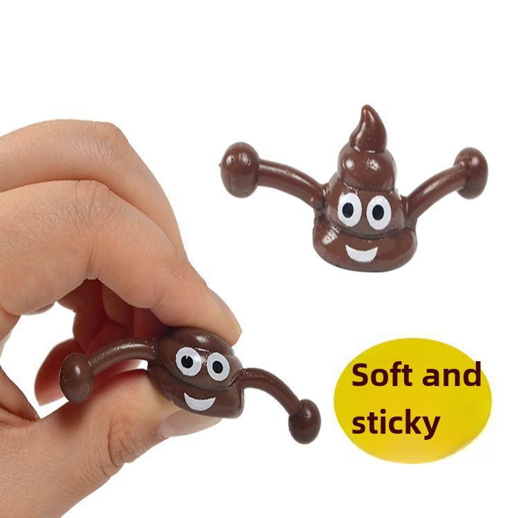 Stepping into Explosions Poop Finger Ejection Small Toy Sticking to Wall Decompression Poop Slingshot Trick Artifact Stall Explosions