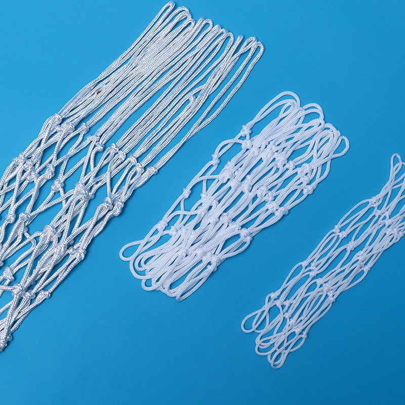 Basketball net portable basketball pocket thick and durable red, white and blue three-color polyester rope game net for children