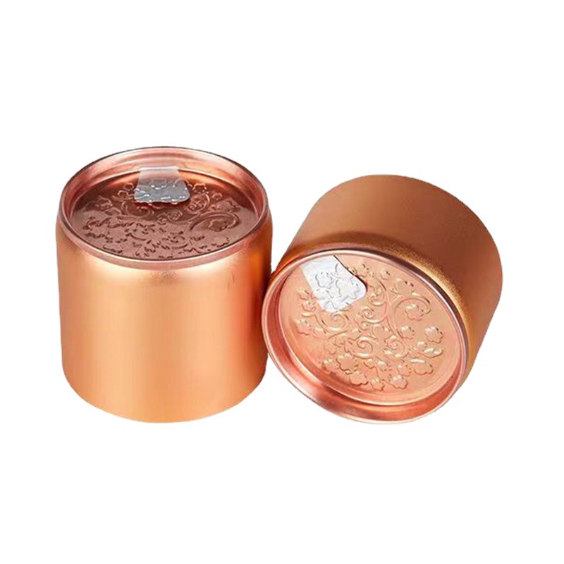 Aluminum Cans Tea Cans Metal Small Aluminum Cans Tear Lid Flap Lid Portable Sealed Food Grade Mini Packaging Tea Cans