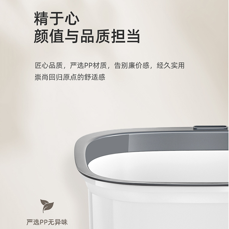 Temperament Accessible Luxury Trash Can Home Living Room Square Trash Basket Stripesd Lidless Ring Bathroom Kitchen Trash Can