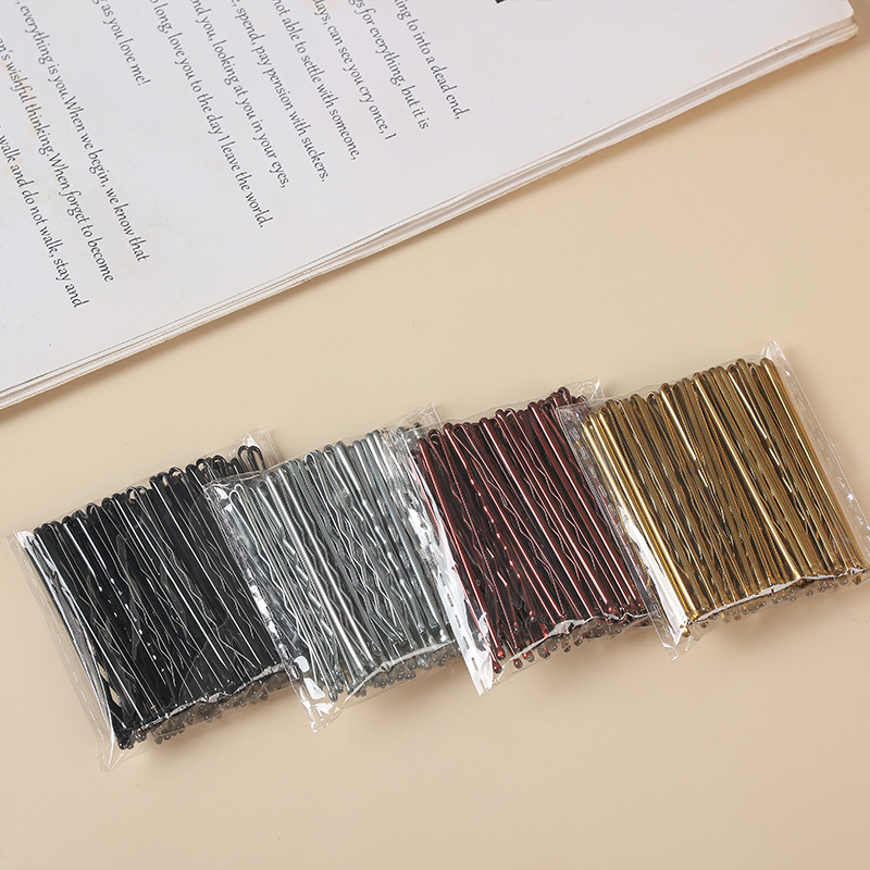 Cross-border Hot-selling One-word Clip No Internal Marks No Paint-peeling Wire Clip Headdress Hair Accessories Bangs Clip Studio Modeling Fixing Clip