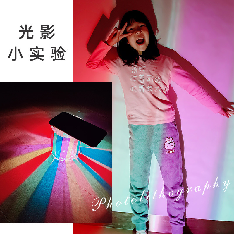 Custom colored cellophane handmade DIY transparent transparent hard sheet children colorful plastic paper A5 A4 A3