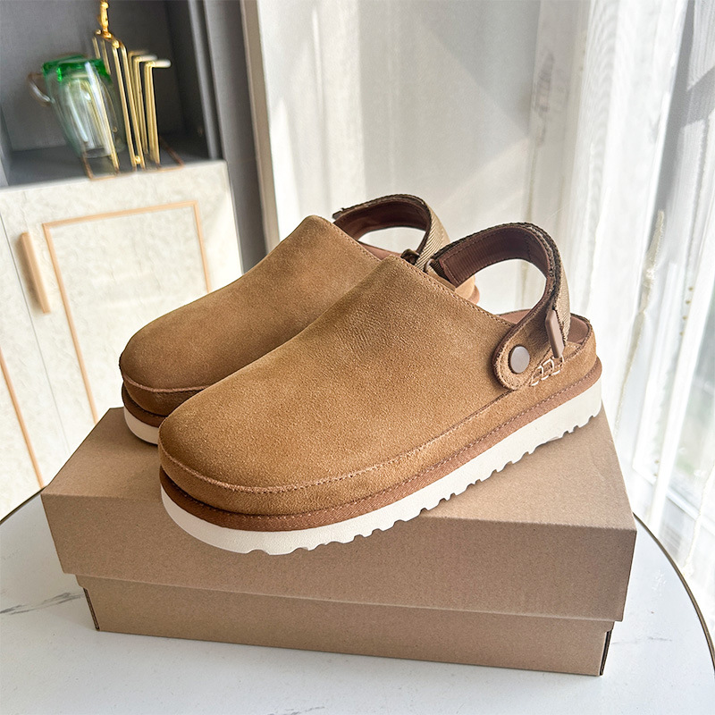 in stock UG2024 New Women's Baotou Slippers Venus Kroger Shoes Thick Bottom Bocken Casual Cross-border Lovers Shoes