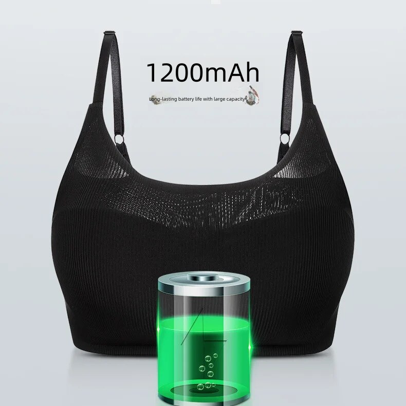 Cross-Border Foreign Trade Full English Breast Massager, Breast Massager, Removable and Washable Electric Massage Underwear, One-Piece Dropshipping