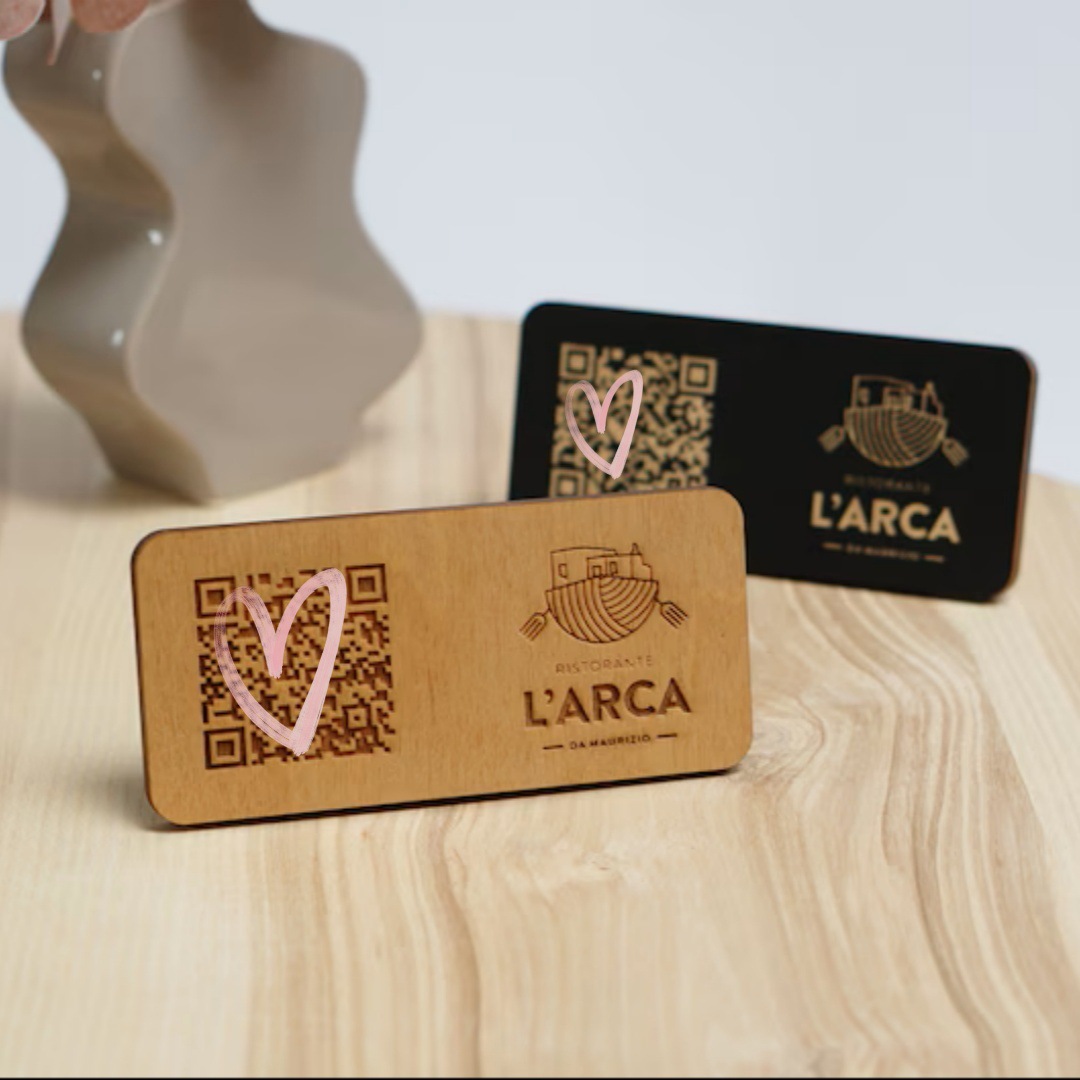 Personalized Creative Customized Wooden Qr Code Ordering Card Restaurant Ordering Card Best Friend Couple Creative Personalized Gift