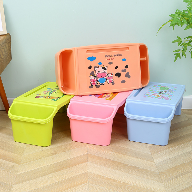 Factory Direct Sales Lazy Desk Plastic Thickened Children's Study Table Multi-Functional Partition Computer Desk Writing Desk