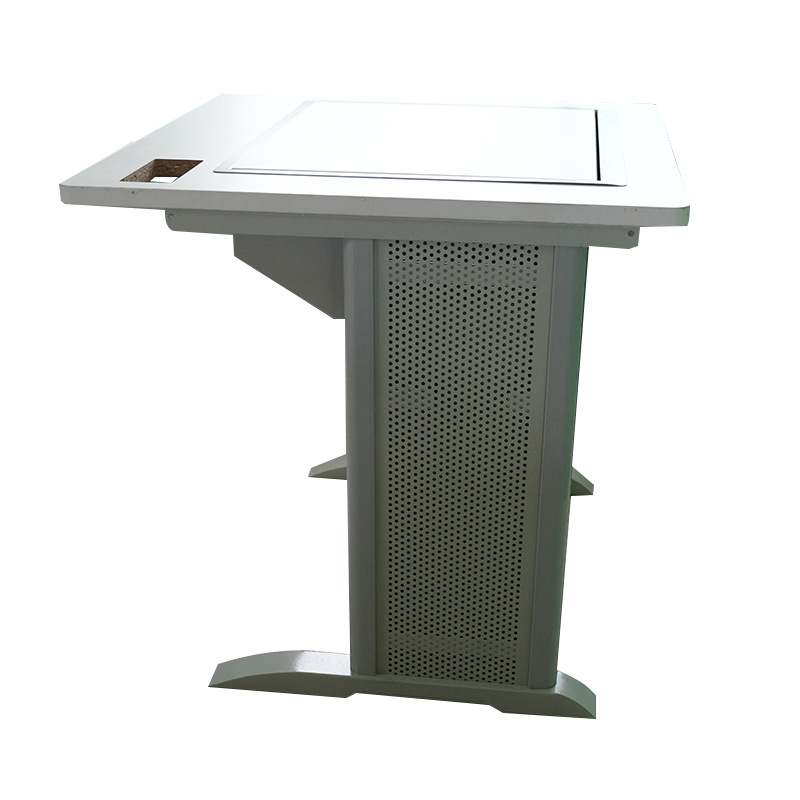 Flip Computer Table School Multimedia Conference Table Classroom Computer Room Training Study Table Hidden Flip Table Manufacturer