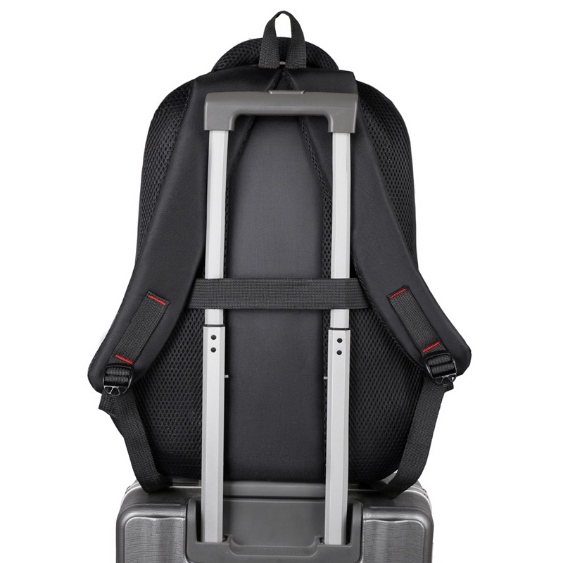 Cross-border Business Computer Bag Men's Casual All-match Backpack Large Capacity Sports Outdoor Travel Bag Student Schoolbag