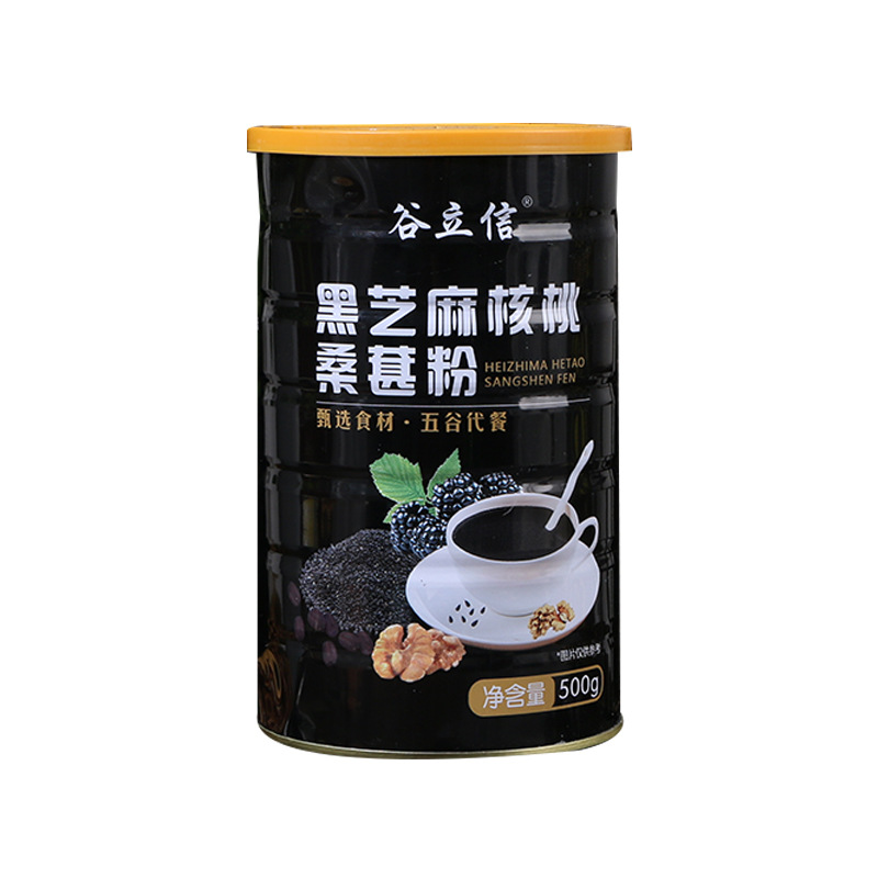 500g Valley Lixin black sesame walnut Mulberry powder grain breakfast mixed Mulberry powder with freight forwarding wholesale