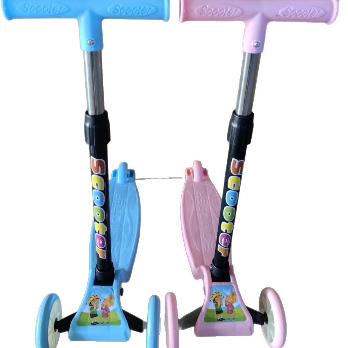 Manufacturer Wholesale Gifts Children's Scooter Folding 2-8 Years Old Mi Height Scooter Fruit Wheel Gift Scooter Baby Scooter