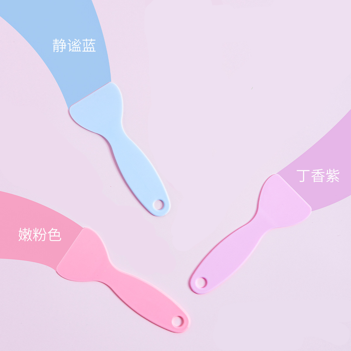 Hand tent auxiliary tool Small shovel macaron color pink blue purple cute release paper practical sticker