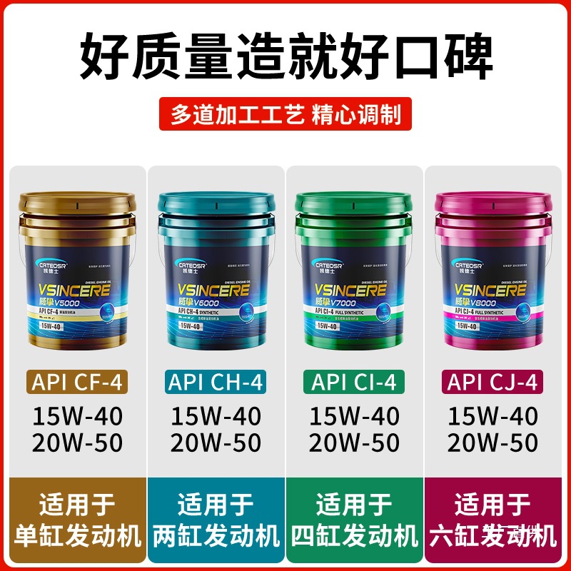 Diesel Engine Oil Genuine 18 Liter Large Barrel Ci/Cj Fully Synthetic 15W40/20W50 Truck Engine Diesel Engine Oil