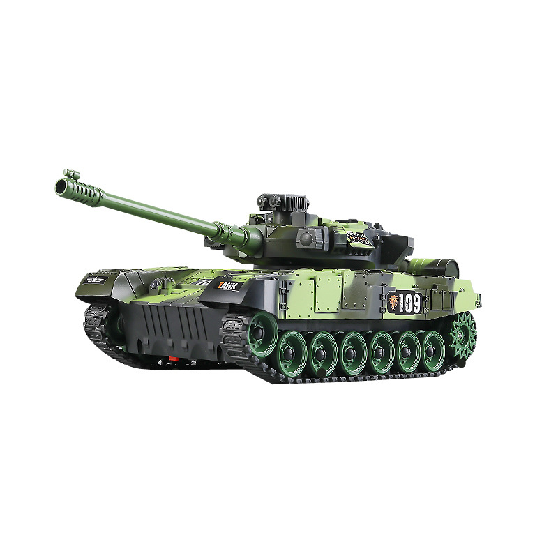 The new 99a remote control tank car can fire cannons to launch water bombs tracked off-road simulation T90 model toy car