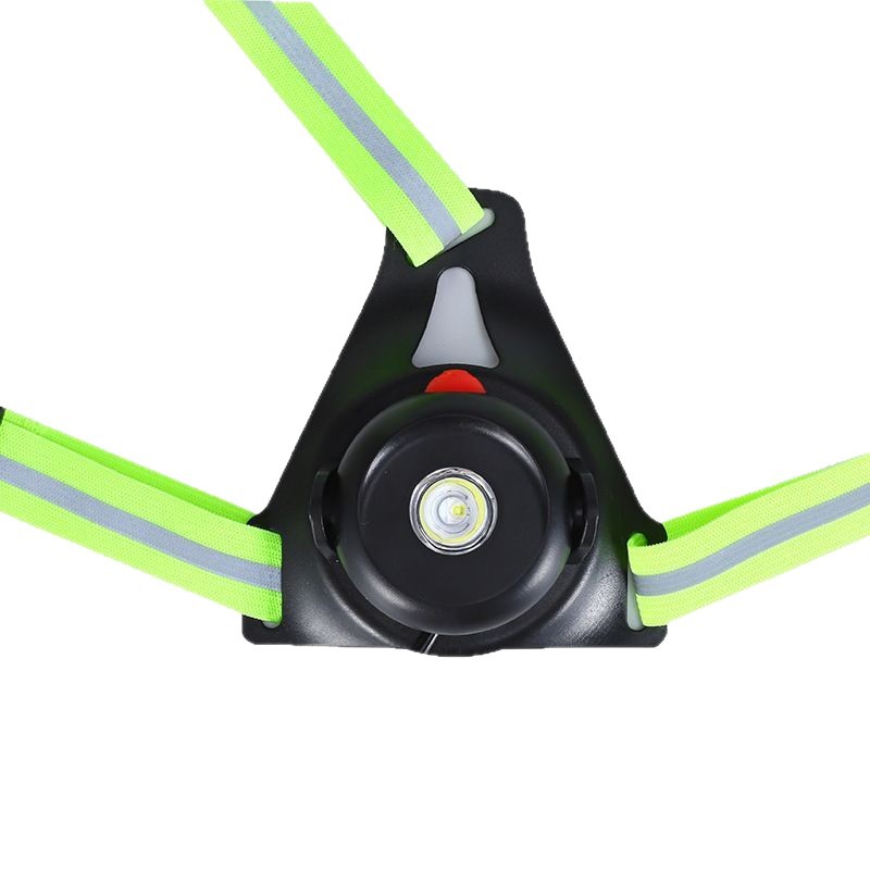 Outdoor Running Harness Light, Illuminated Safety Warning Light with Reflective Strips, Outdoor Sports Mountaineering Night Running Light