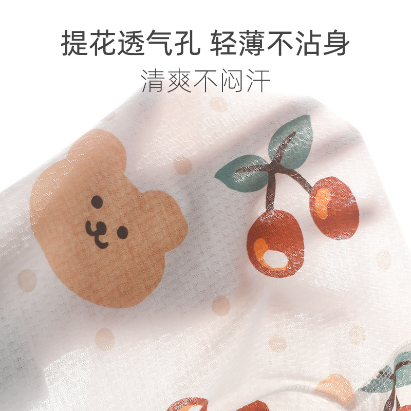 Baby's Fart Clothes Summer ins Thin Style for Boys and Girls Baby Class a Pure Cotton Triangle Hattie for Newborns Climbing Clothes Jumpsuit