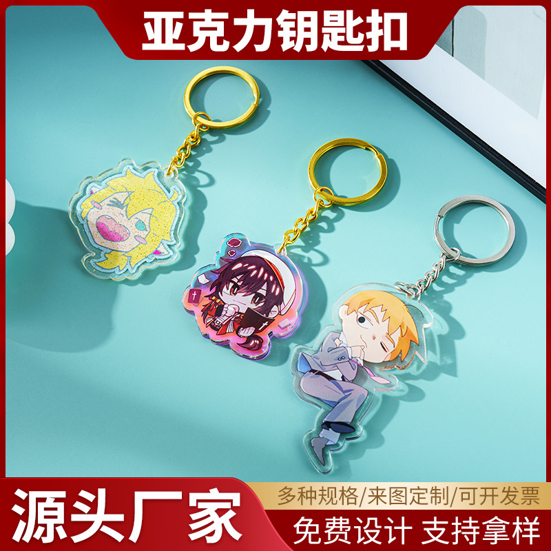 Акриловый брелок на заказ с фото DIY подвеска оптовая мультяшная анимационная подвеска пользовательский аксессуар
