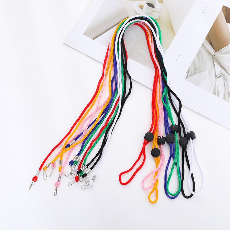 Adult ski gloves lanyard children gloves anti-lost neck rope adjustable student gloves connecting neck rope buckle